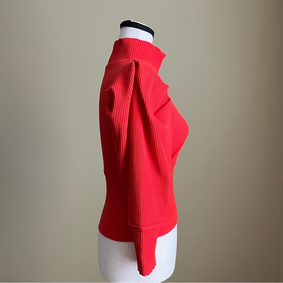 FREE PEOPLE  - Lala Puff Sleeve Mock Neck - Runs Small - Picture 3 of 13